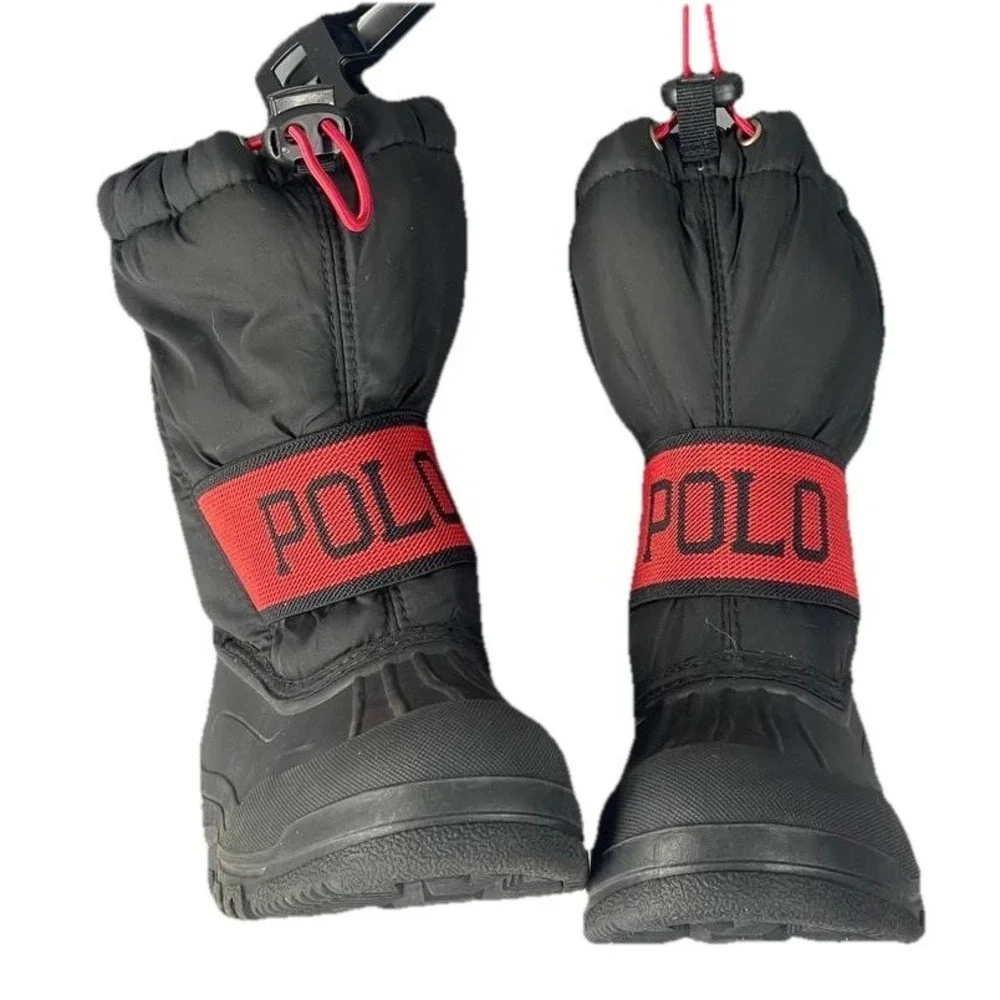 Polo Ralph Lauren Unisex Kids Jakson Winter Fashion Snow Boot Sz‎ 10 Preppy